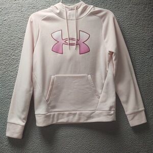 Under Armour Light Pink Hoodie with Pink Logo